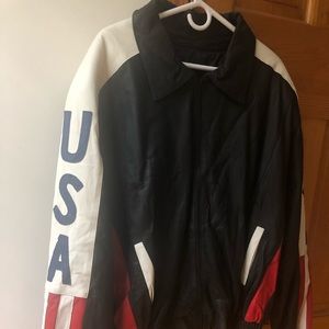 Vintage 100% Leather USA Jacket